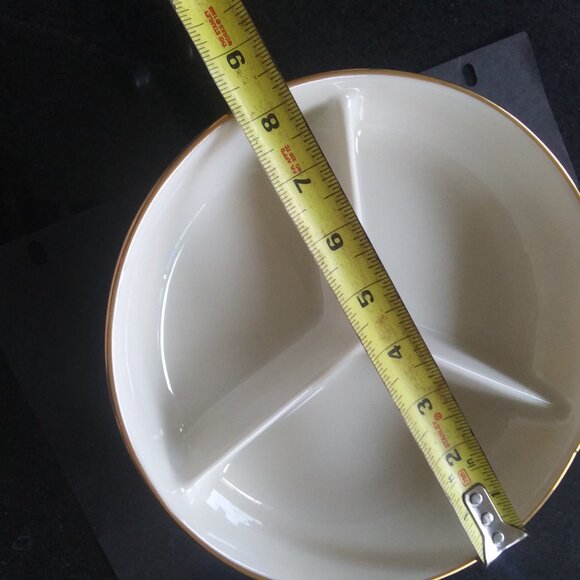 Lenox FRUITS OF LIFE Round Divided Serving Dish candy nuts jellybeans USA - Picture 6 of 16